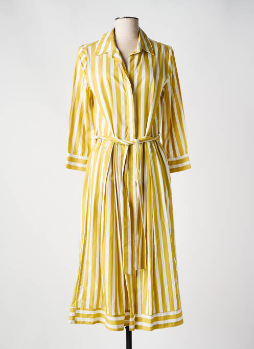 Robe longue jaune TOUPY pour femme