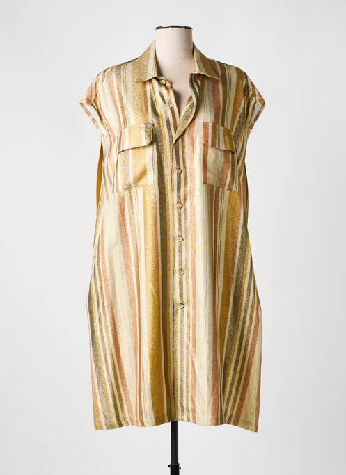 Robe mi-longue or HOD pour femme