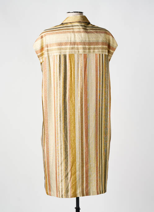 Robe mi-longue or HOD pour femme