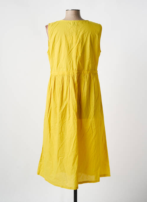 Robe mi-longue jaune ZEN ETHIC pour femme