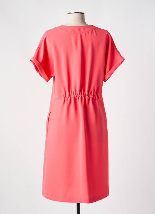 Robe mi-longue rose TOUPY pour femme