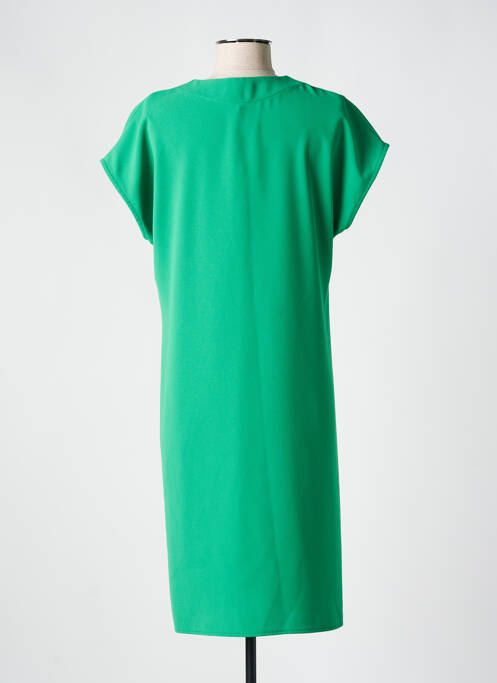 Robe mi-longue vert TOUPY pour femme