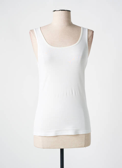 Top blanc MARINA V pour femme