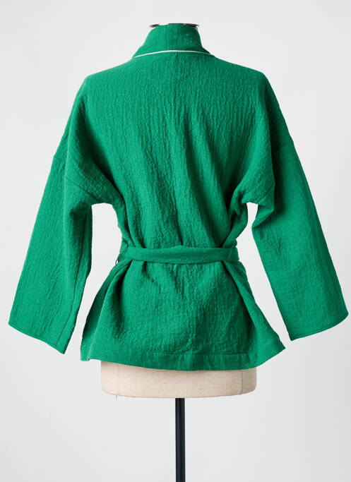 Veste kimono vert TRENCH & COAT pour femme