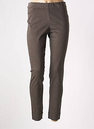 Pantalon slim taille élastique taille normale vert GARDEUR femme