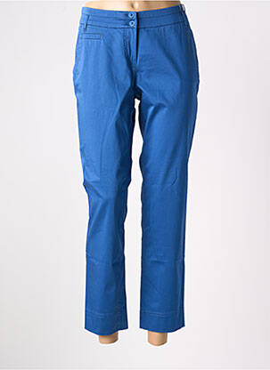 Pantalon chino tissage popeline taille normale bleu ATELIER GARDEUR femme