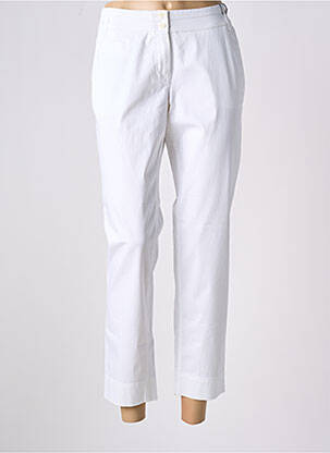 Pantalon chino tissage popeline taille normale blanc ATELIER GARDEUR femme