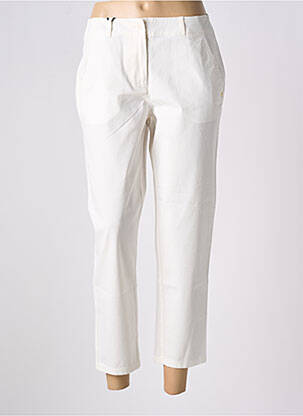 Pantalon 7/8 tissage popeline taille normale blanc PENNYBLACK femme