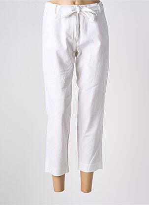 Pantalon 7/8 fermeture zippée sous rabat boutonné taille normale blanc ATELIER GARDEUR femme