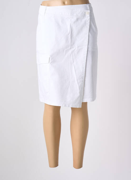 Jupe mi-longue blanc GARDEUR pour femme