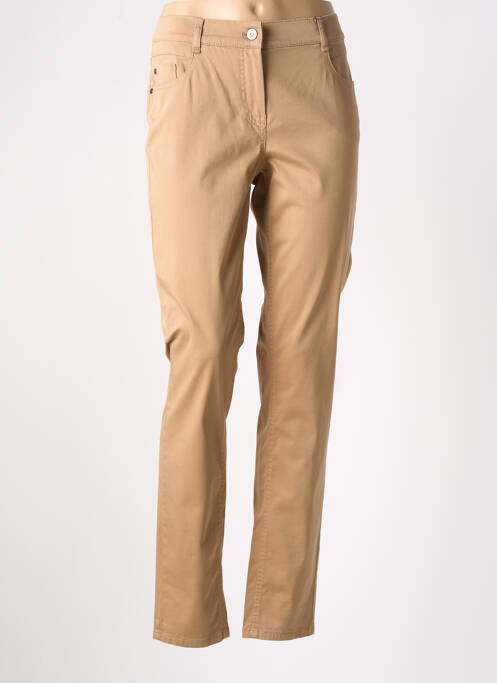 Pantalon droit marron GARDEUR pour femme