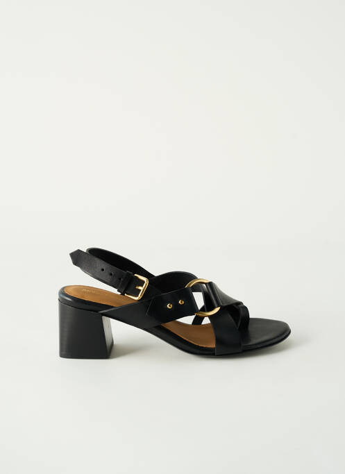 Sandales/Nu pieds noir ATELIER FEMININ pour femme