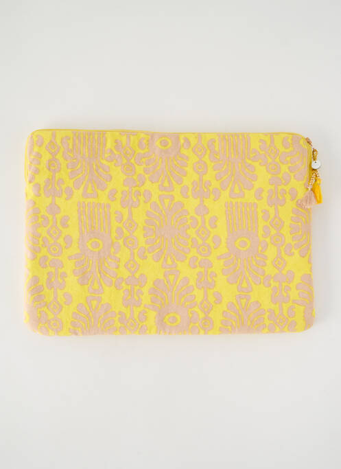 Pochette jaune BELLA JONES pour femme