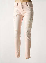 Jeans coupe slim rose FRACOMINA pour femme seconde vue