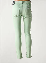Jeans coupe slim vert REPLAY pour femme seconde vue