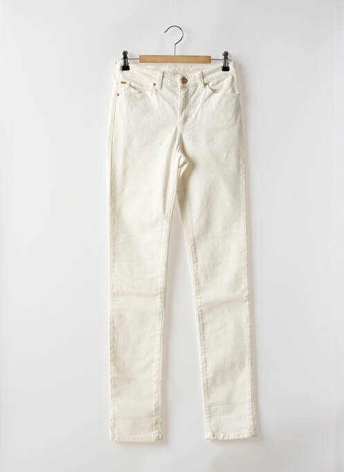 Jeans coupe slim blanc ARMANI pour femme
