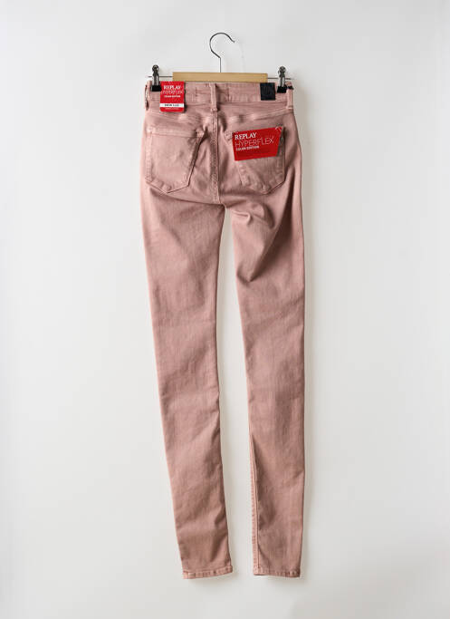Jeans coupe slim rose REPLAY pour femme