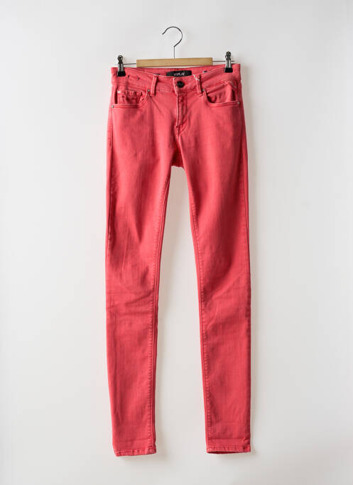 Jeans coupe slim rouge REPLAY pour femme