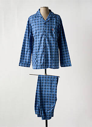 Pyjama coupe droite bleu OUTFITTER homme