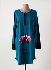 Chemise de nuit bleu NUIT CALINE pour femme seconde vue