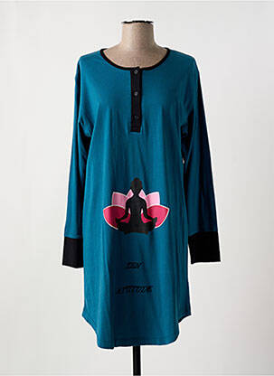 Chemise de nuit bleu NUIT CALINE pour femme