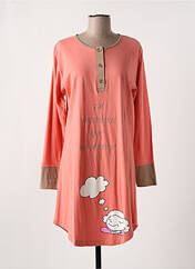 Chemise de nuit orange NUIT CALINE pour femme seconde vue