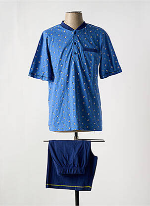 Pyjashort bleu JET 7 pour homme