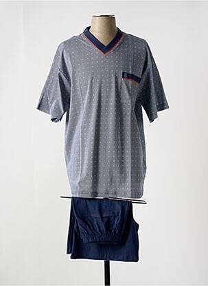 Pyjashort bleu ROBSON pour homme
