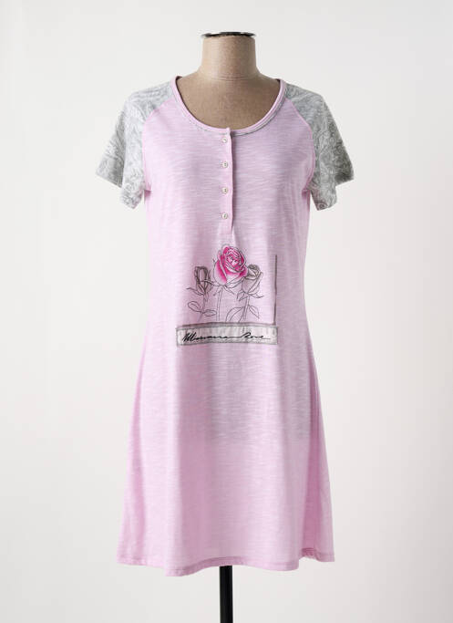 Chemise de nuit rose MASSANA pour femme