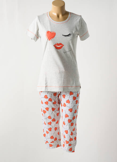 Pyjama orange REBELLE BY PASTUNETTE pour femme
