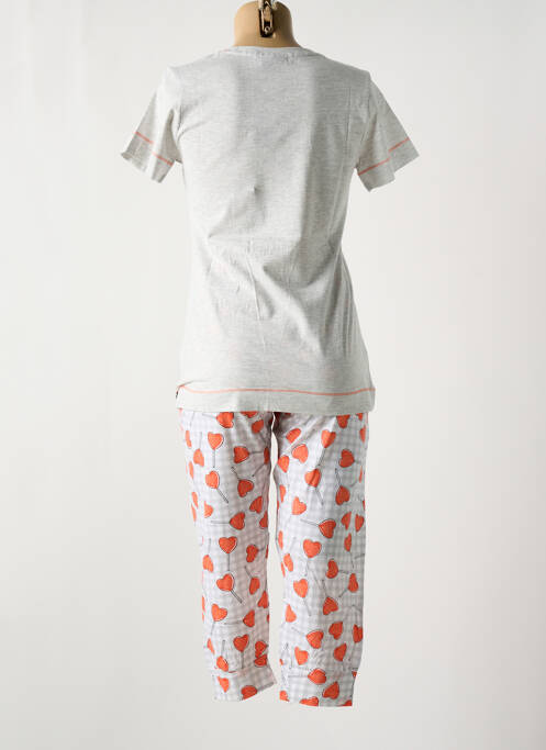 Pyjama orange REBELLE BY PASTUNETTE pour femme
