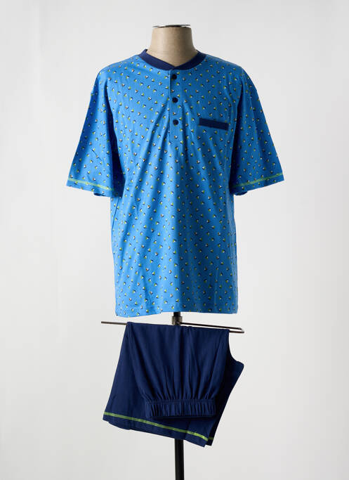 Pyjashort bleu JET pour homme