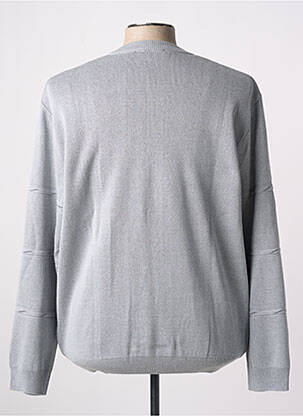 Gilet manches longues col v gris PAUL RHODAMEL homme