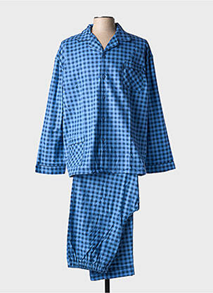 Pyjama coupe droite bleu OUTFITTER homme