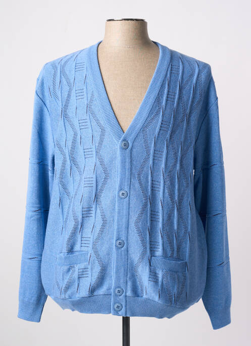 Gilet manches longues bleu PAUL RHODAMEL pour homme