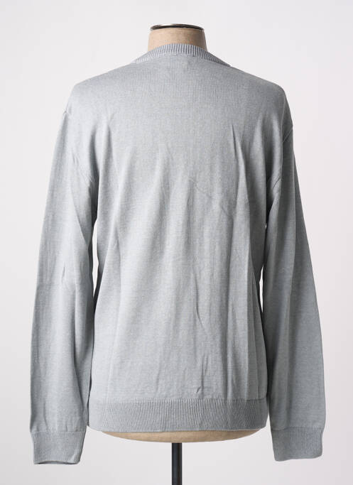 Gilet manches longues gris PAUL RHODAMEL pour homme