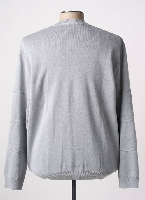 Gilet manches longues gris PAUL RHODAMEL pour homme