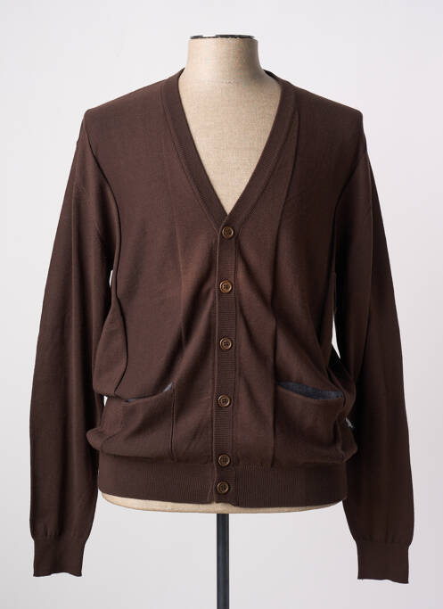 Gilet manches longues marron BERAC pour homme