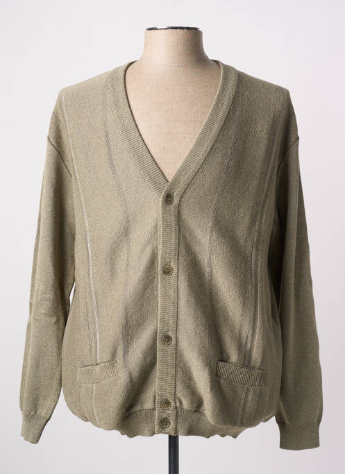 Gilet manches longues vert PAUL RHODAMEL pour homme