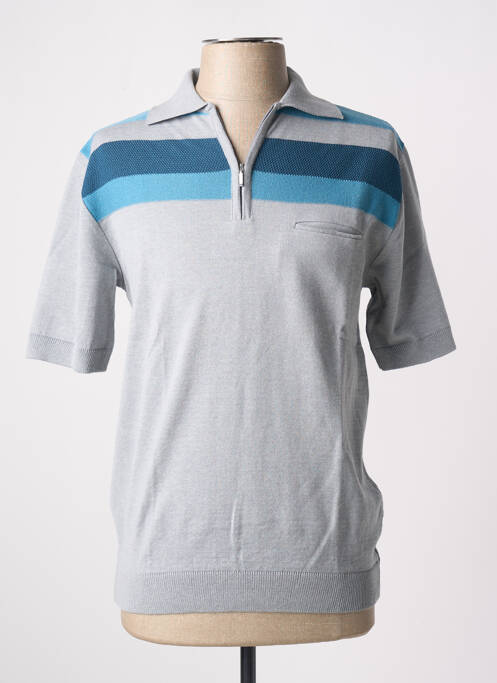 Polo bleu PAUL RHODAMEL pour homme