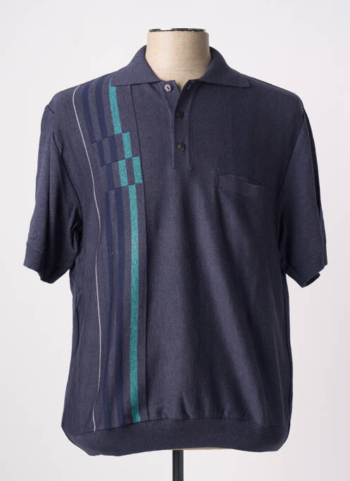 Polo bleu PAUL RHODAMEL pour homme