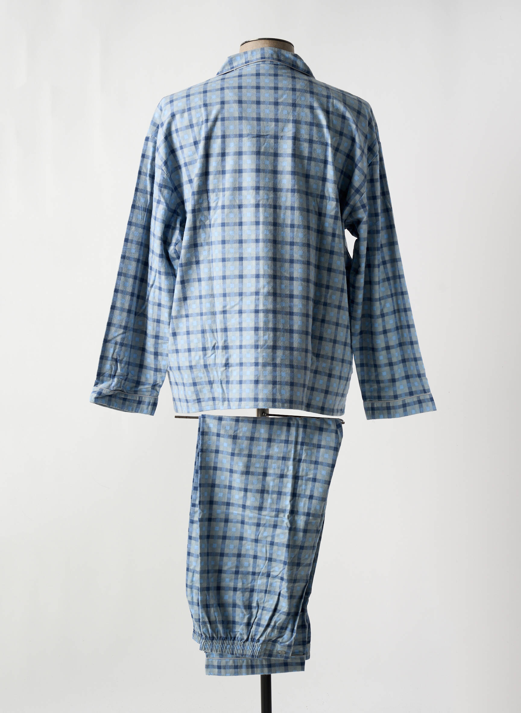 Pyjama Col Chemisier Bleu Outfitter Homme 2523312-bleu00 Modz