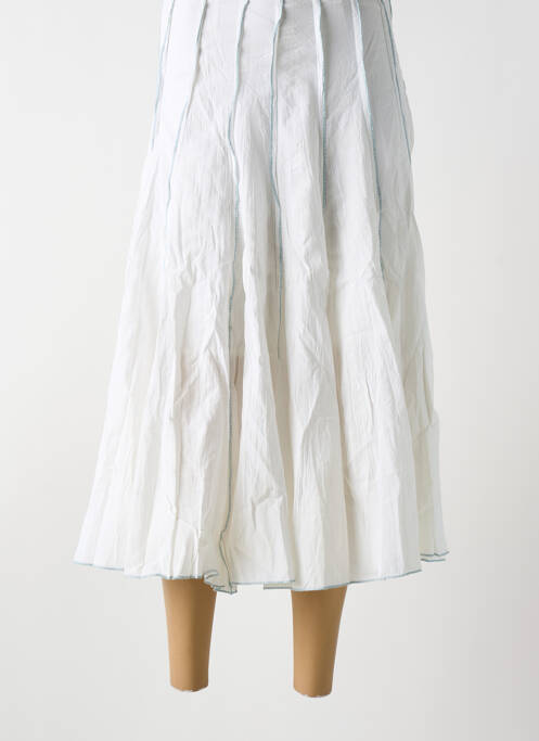 Jupe longue blanc MALIA B pour femme
