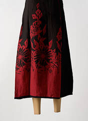 Jupe longue rouge ZELTI pour femme seconde vue