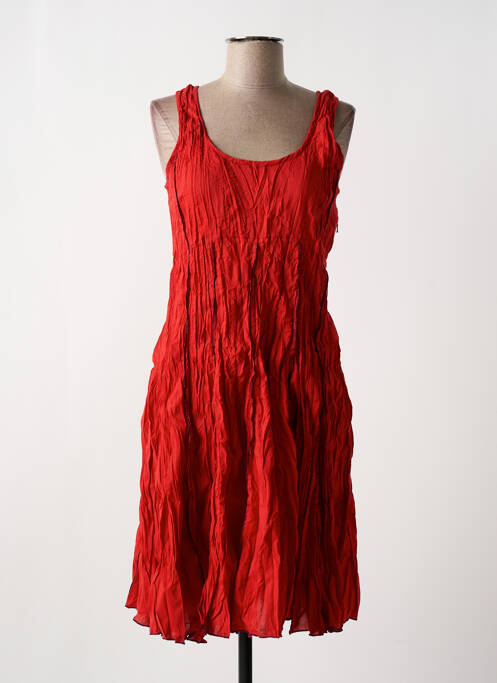 Robe courte orange MALIA B pour femme