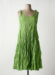 Robe mi-longue vert MALIA B pour femme seconde vue