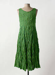 Robe mi-longue vert MALIA B pour femme seconde vue