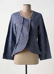 Veste chic bleu NID D'ABEILLE pour femme seconde vue