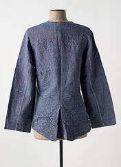 Veste chic bleu NID D'ABEILLE pour femme seconde vue