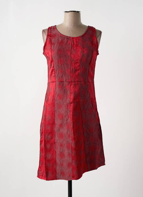 Robe courte rouge ZELTI pour femme
